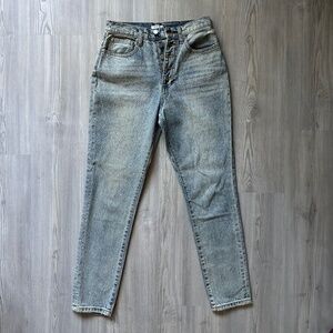 WeWoreWhat THE DANIELLE HIGH RISE STRAIGHT IN LIGHT VINTAGE SZ 26